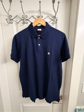 2 Brooks Brothers Navy & burgendy Polo with Gold Embroidered Logo